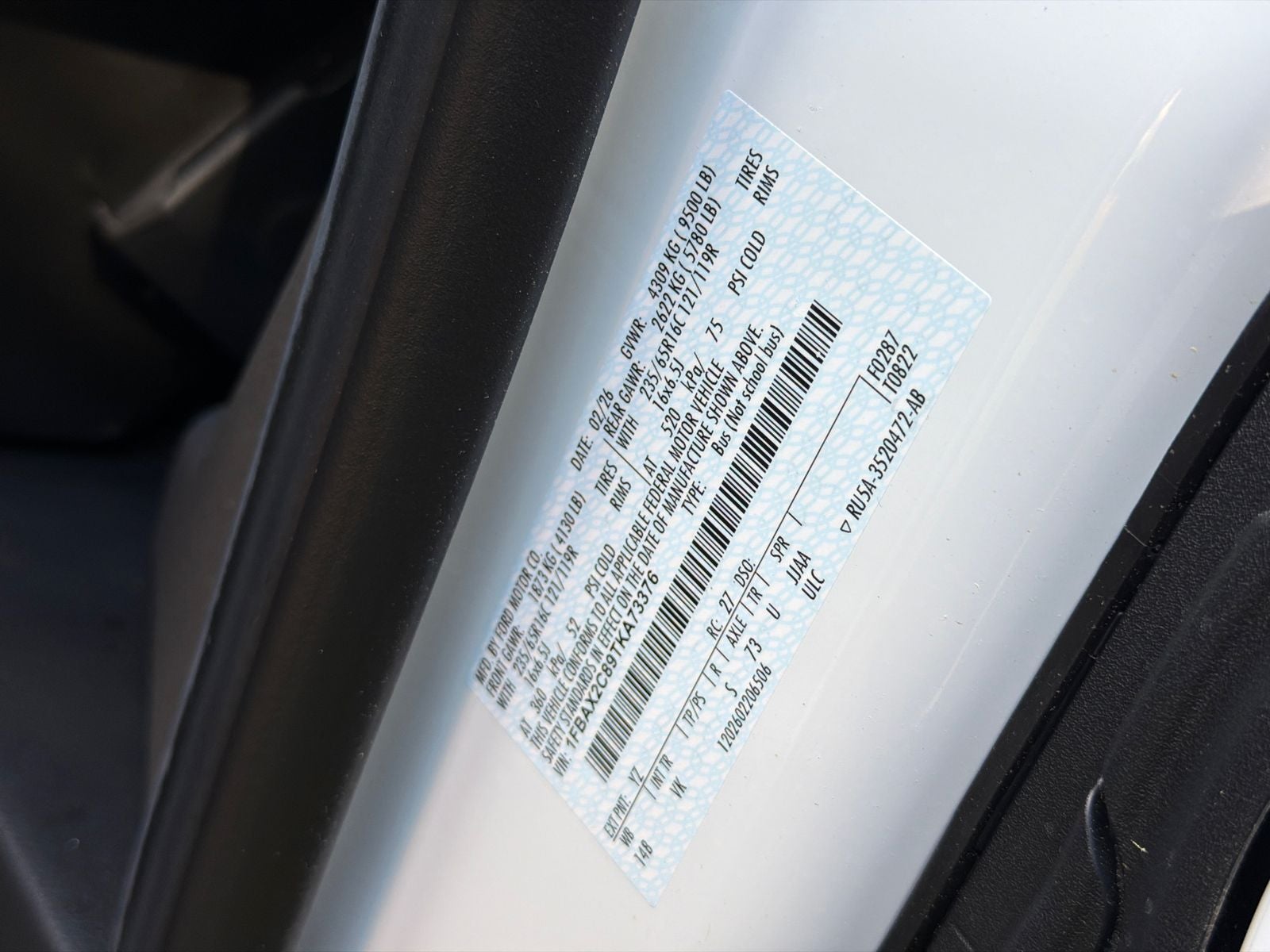 2026 Ford Transit-350 XL