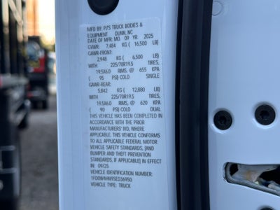 2025 Ford F-450SD PJs Dump Body with Underbody Toolbox