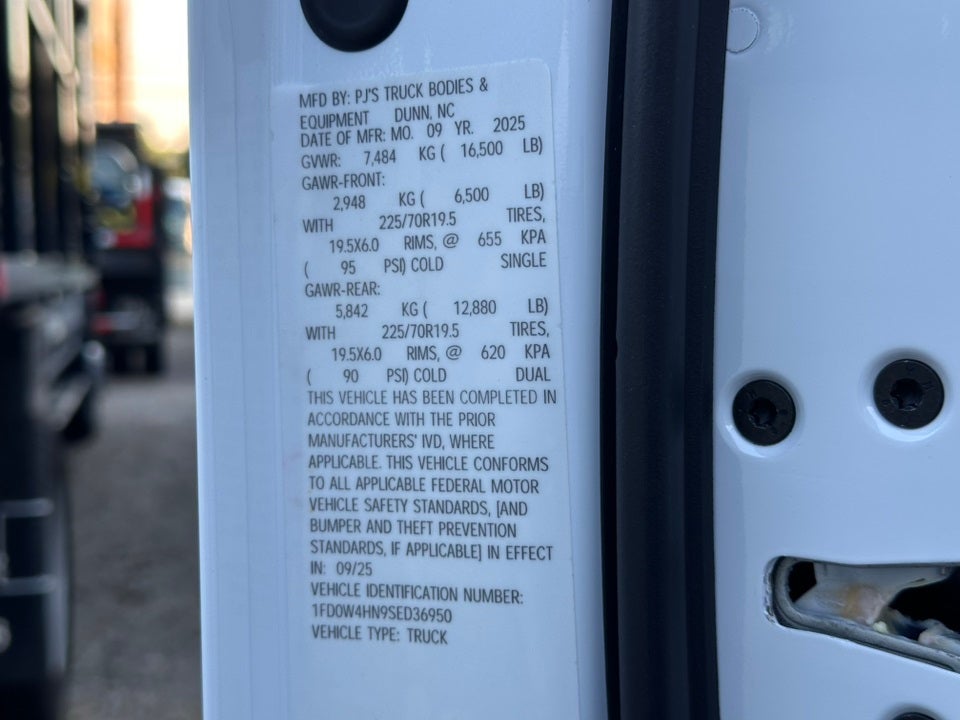 2025 Ford F-450SD PJs Dump Body with Underbody Toolbox