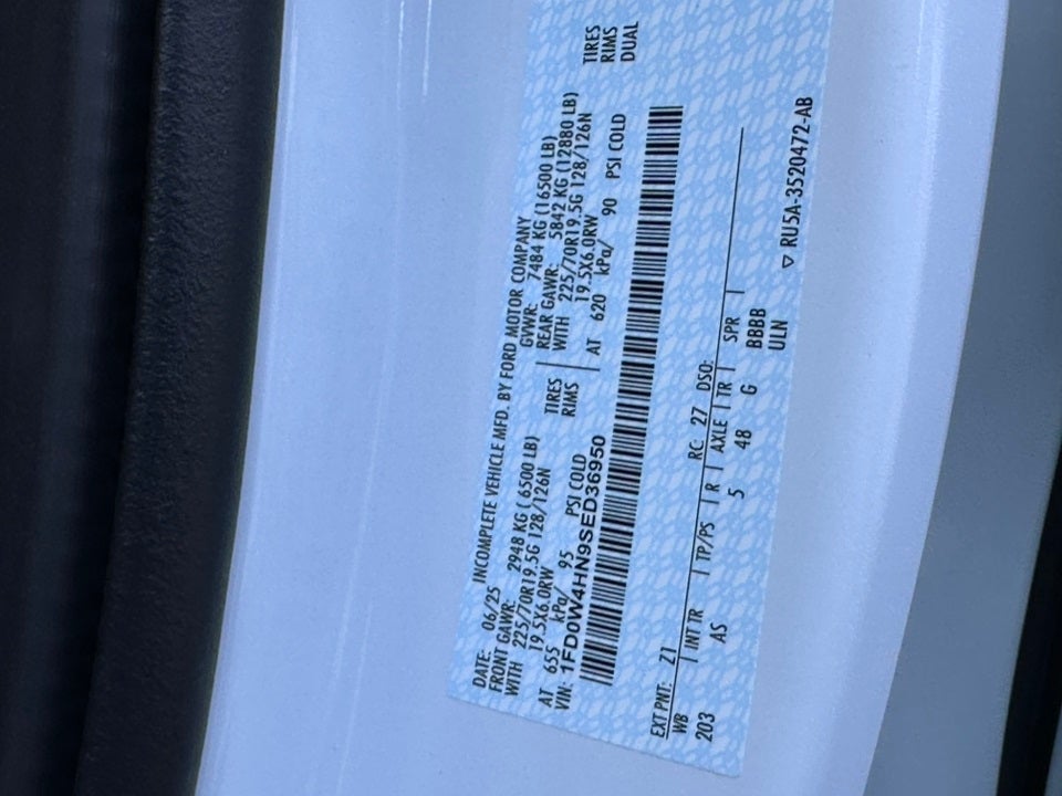 2025 Ford F-450SD PJs Dump Body with Underbody Toolbox