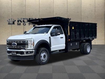 2025 Ford F-600SD PJs Landscape Dump Body with Underbody Toolbox