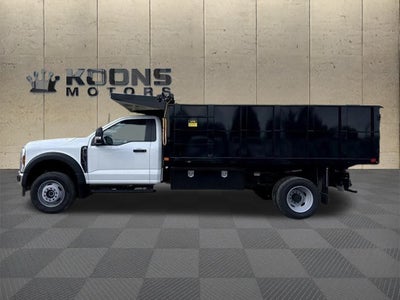 2025 Ford F-600SD PJs Landscape Dump Body with Underbody Toolbox