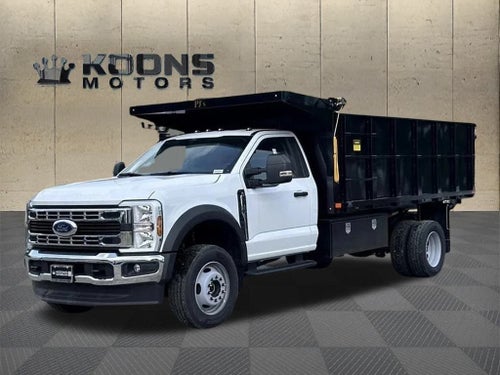 2025 Ford F-600SD PJs Landscape Dump Body with Underbody Toolbox