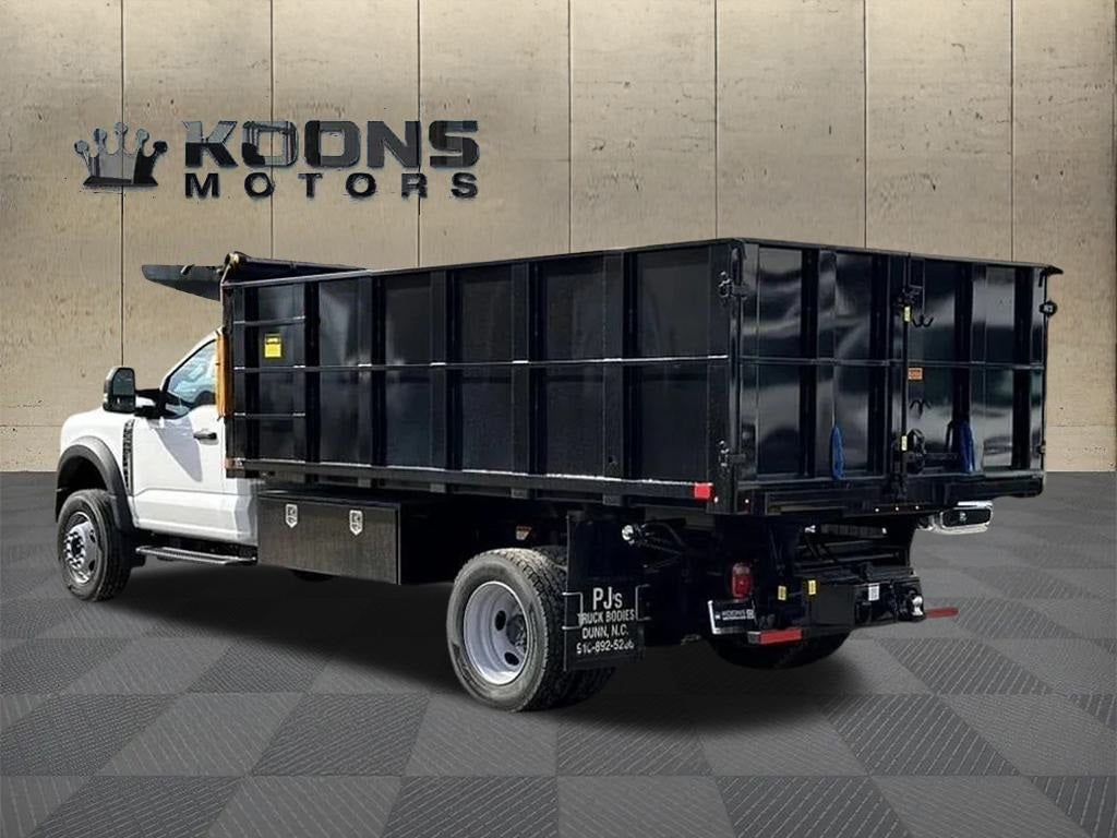 2025 Ford F-600SD PJs Landscape Dump Body with Underbody Toolbox