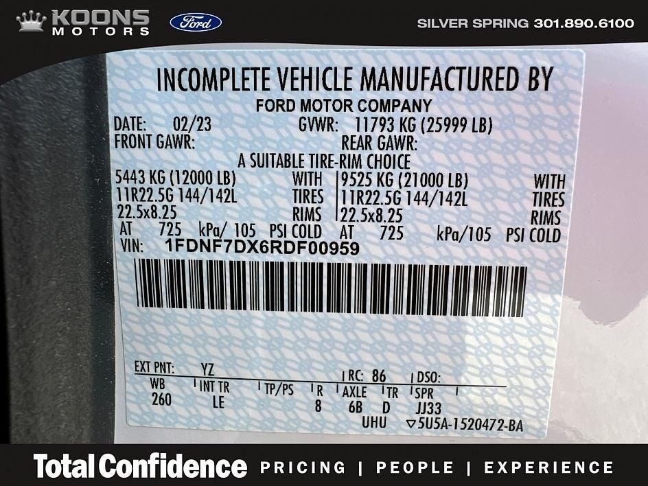 2024 Ford F-750SD Zoresco 26 Foot Box Truck