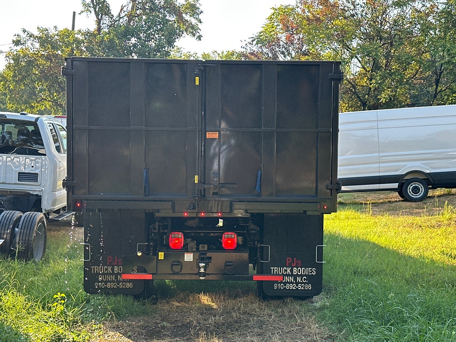 2026 Ford F-650SD PJs Landscape Dump Body with Underbody Toolbox