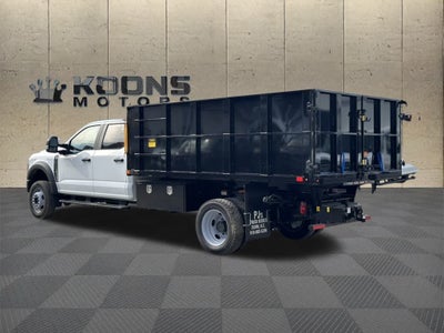 2025 Ford F-550SD PJs Landscape Dump Body with Underbody Toolbox