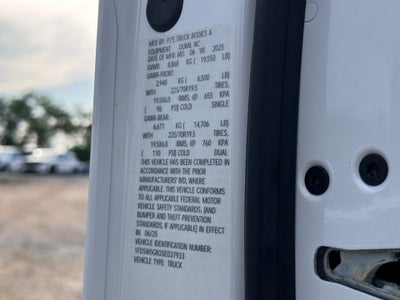 2025 Ford F-550SD PJs Dump Body with Underbody Toolbox