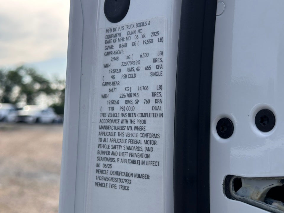 2025 Ford F-550SD PJs Dump Body with Underbody Toolbox