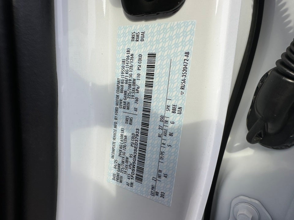 2025 Ford F-550SD PJs Dump Body with Underbody Toolbox