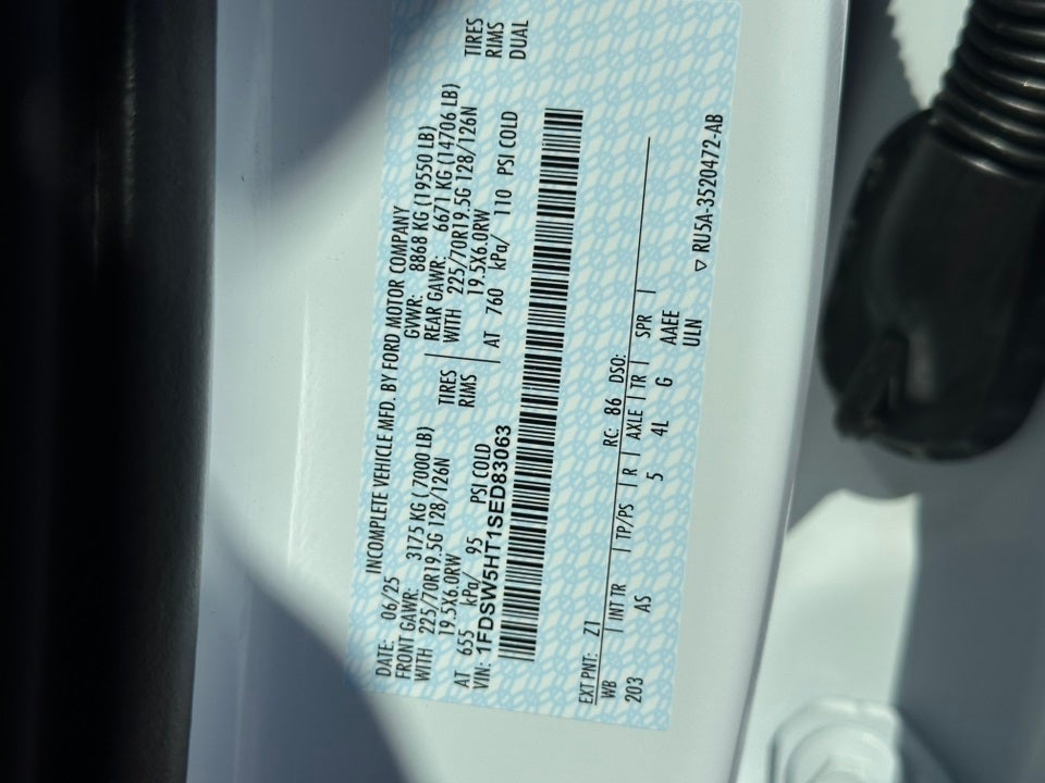 2025 Ford F-550SD PJs Landscape Dump Body with Underbody Toolbox