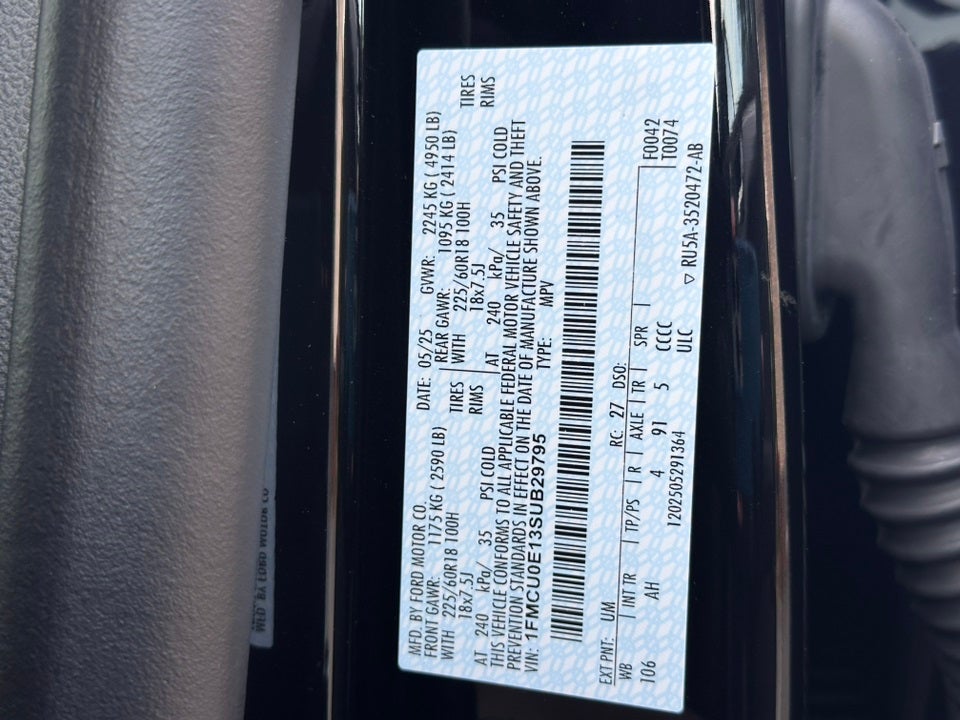 2025 Ford Escape Plug-In Hybrid Base