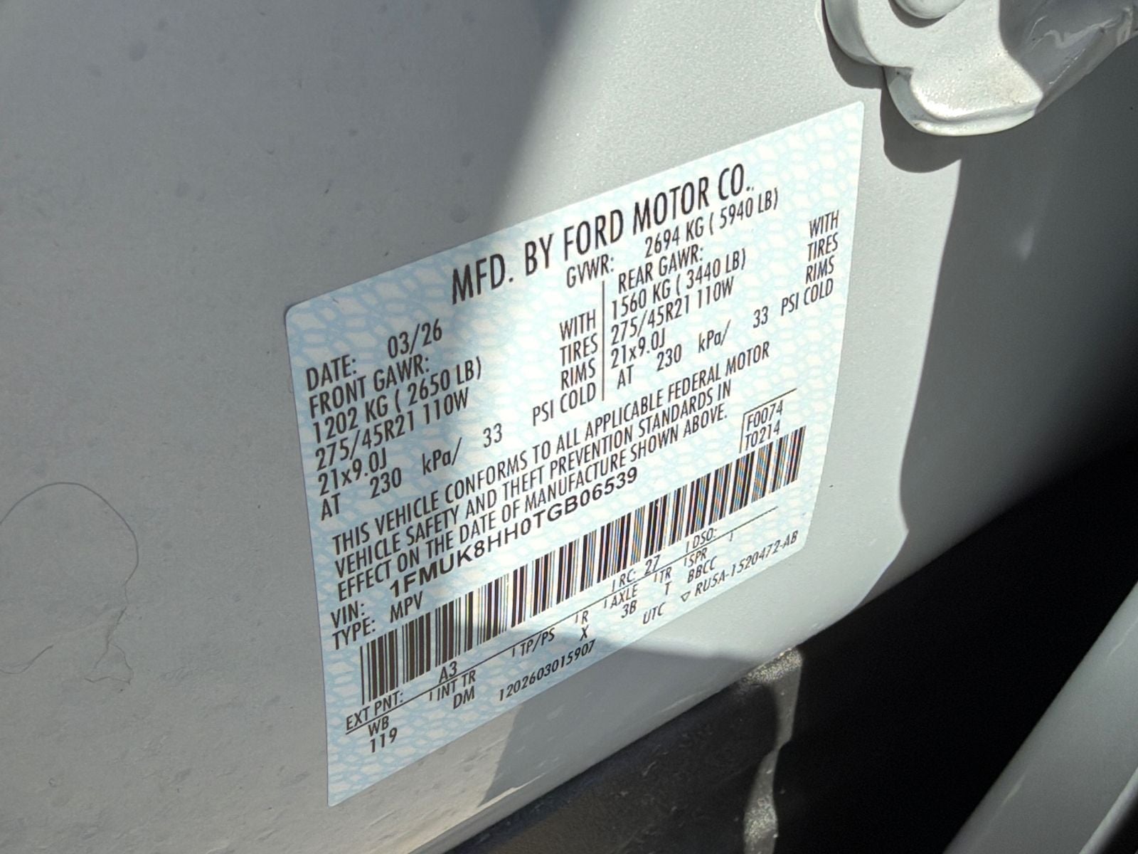 2026 Ford Explorer Platinum