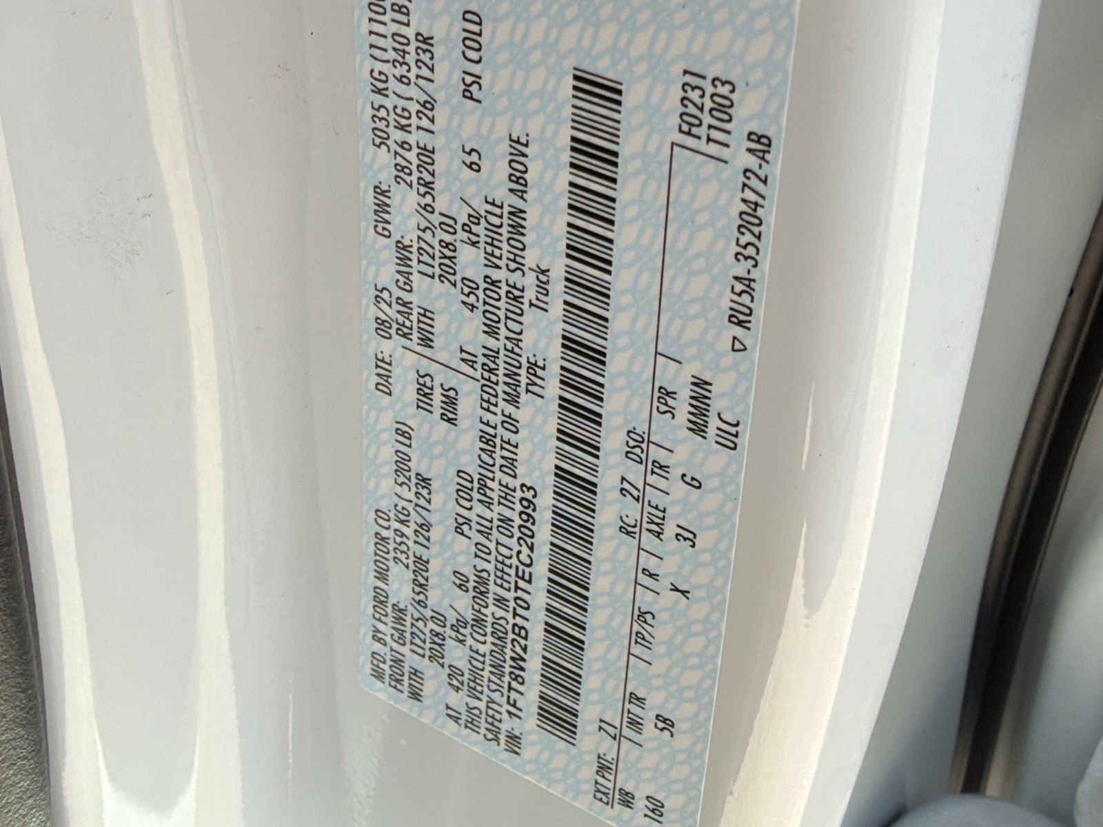 2026 Ford F-250SD Lariat Crew Cab 6.75 Foot Bed