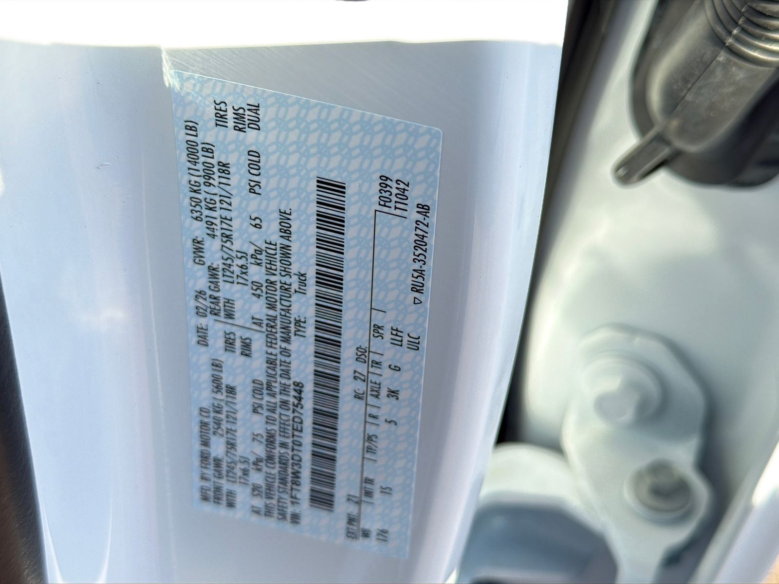 2026 Ford F-350SD XL Crew Cab 8 Foot Bed Dually