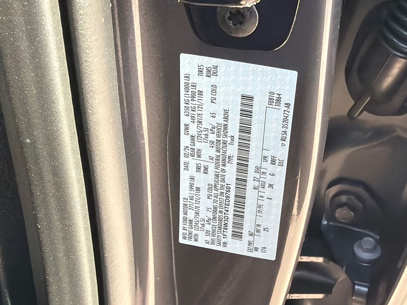 2026 Ford F-350SD XLT Crew Cab 8 Foot Bed Dually