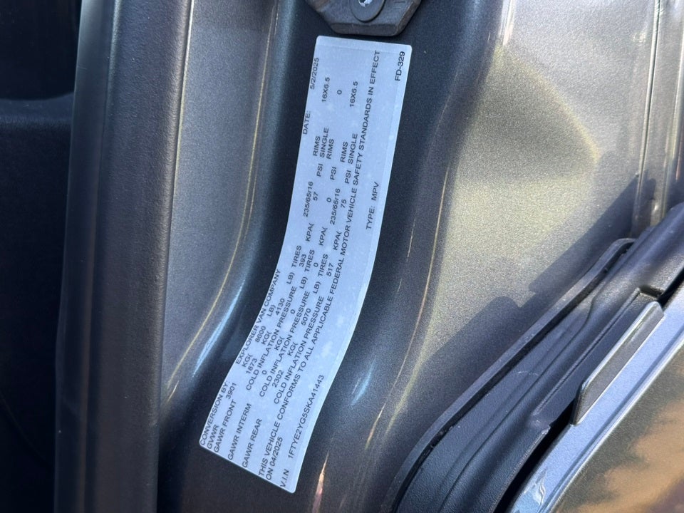 2025 Ford Transit Explorer Conversion Van