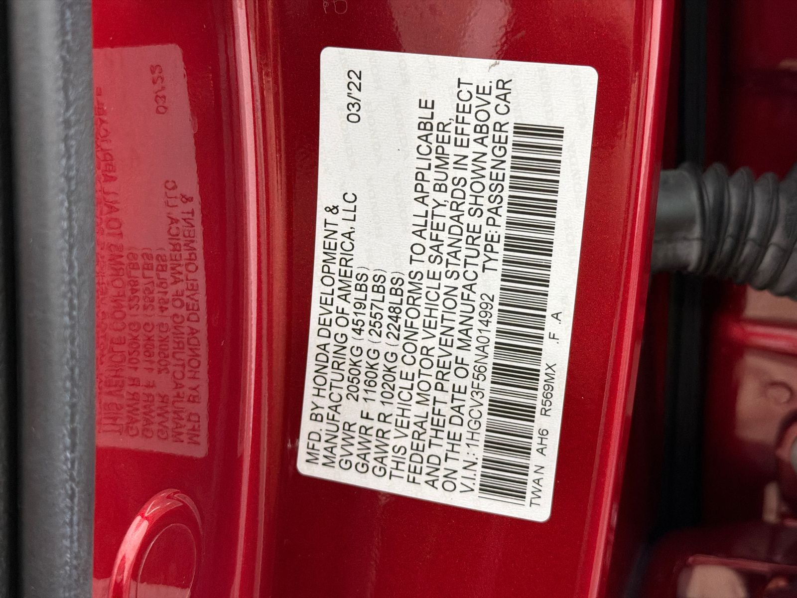 2022 Honda Accord Hybrid EX-L