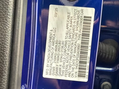 2025 Honda Accord Hybrid Sport