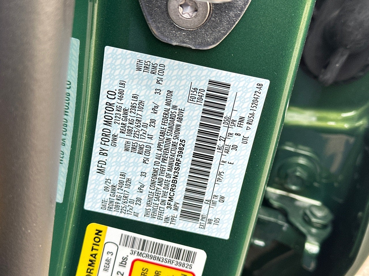 2025 Ford Bronco Sport Big Bend