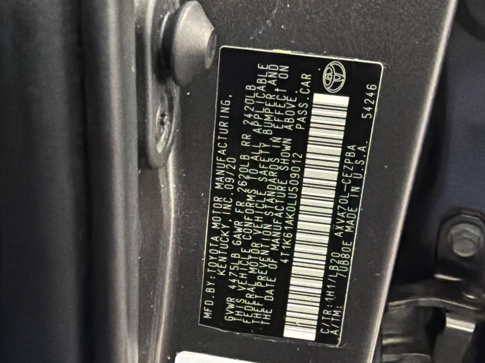 2020 Toyota Camry XSE