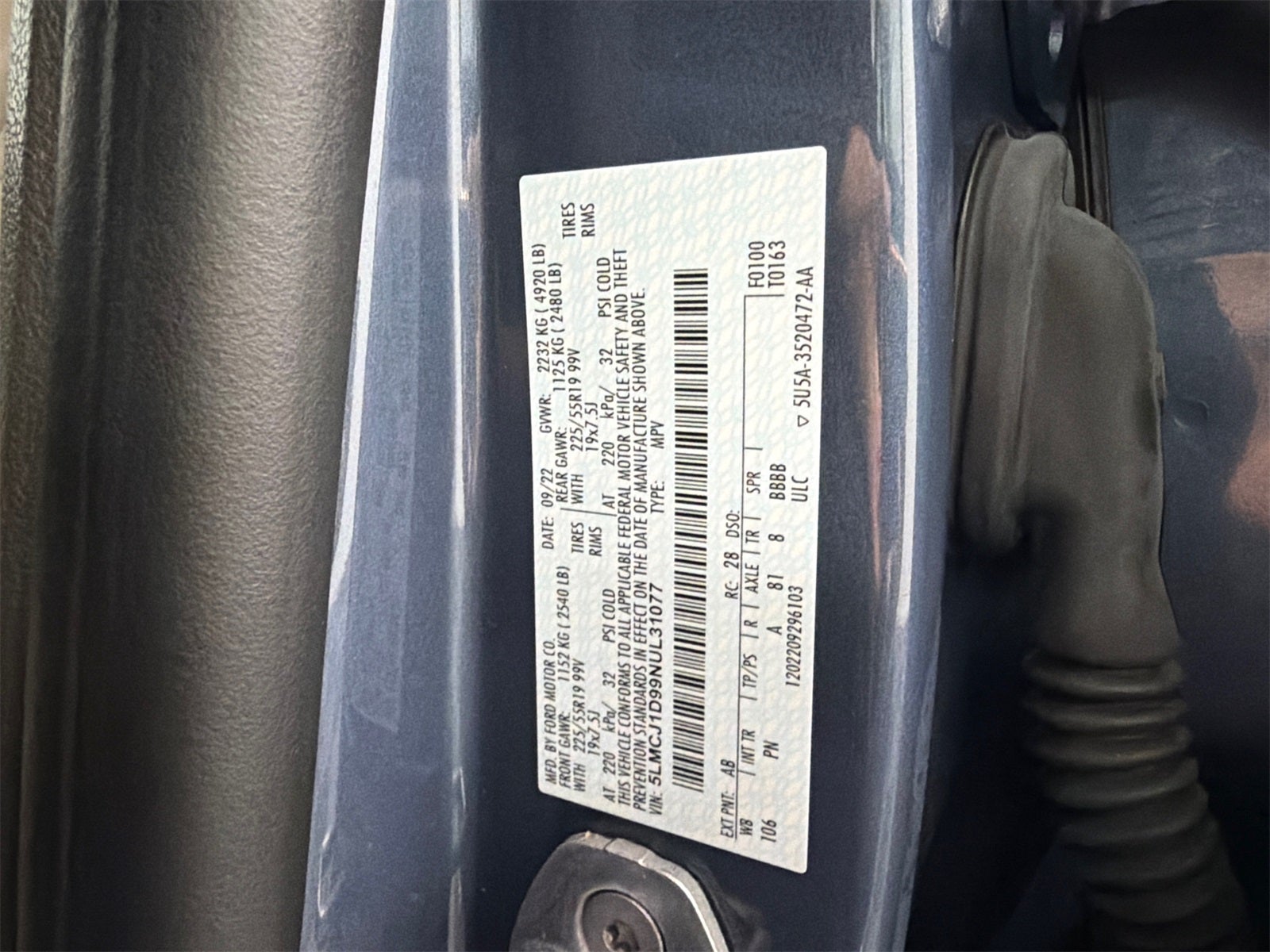 2022 Lincoln Corsair Standard