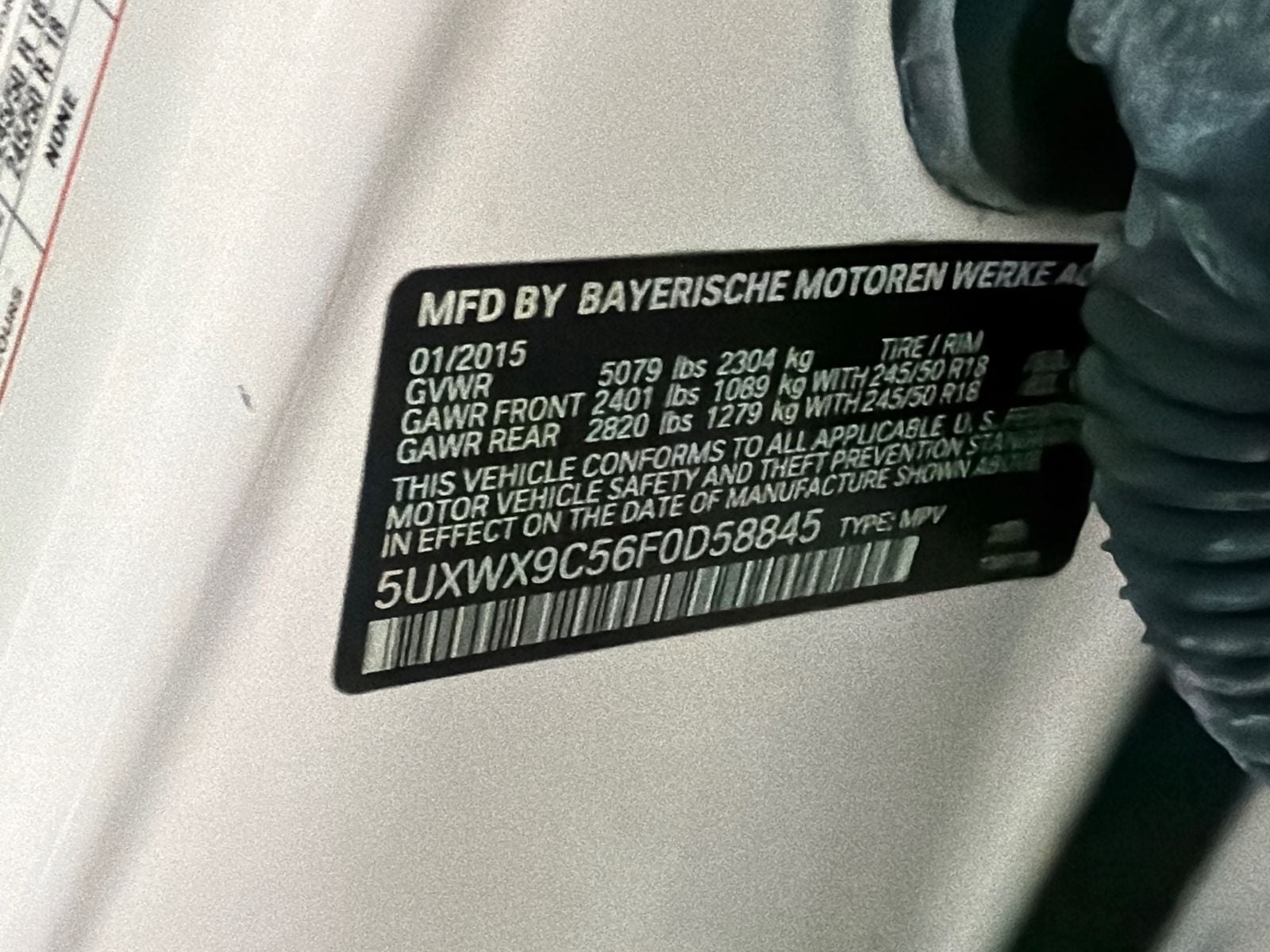 2015 BMW X3 xDrive28i