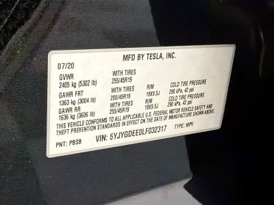 2020 Tesla Model Y Long Range