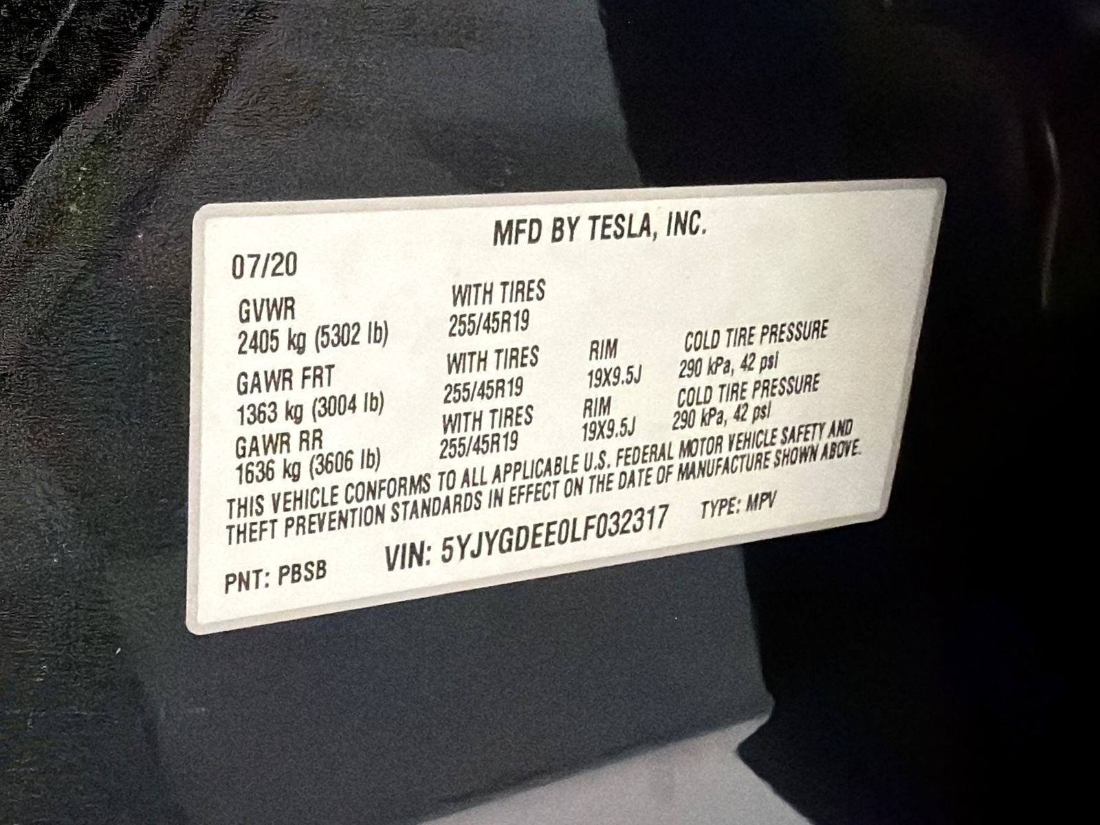 2020 Tesla Model Y Long Range