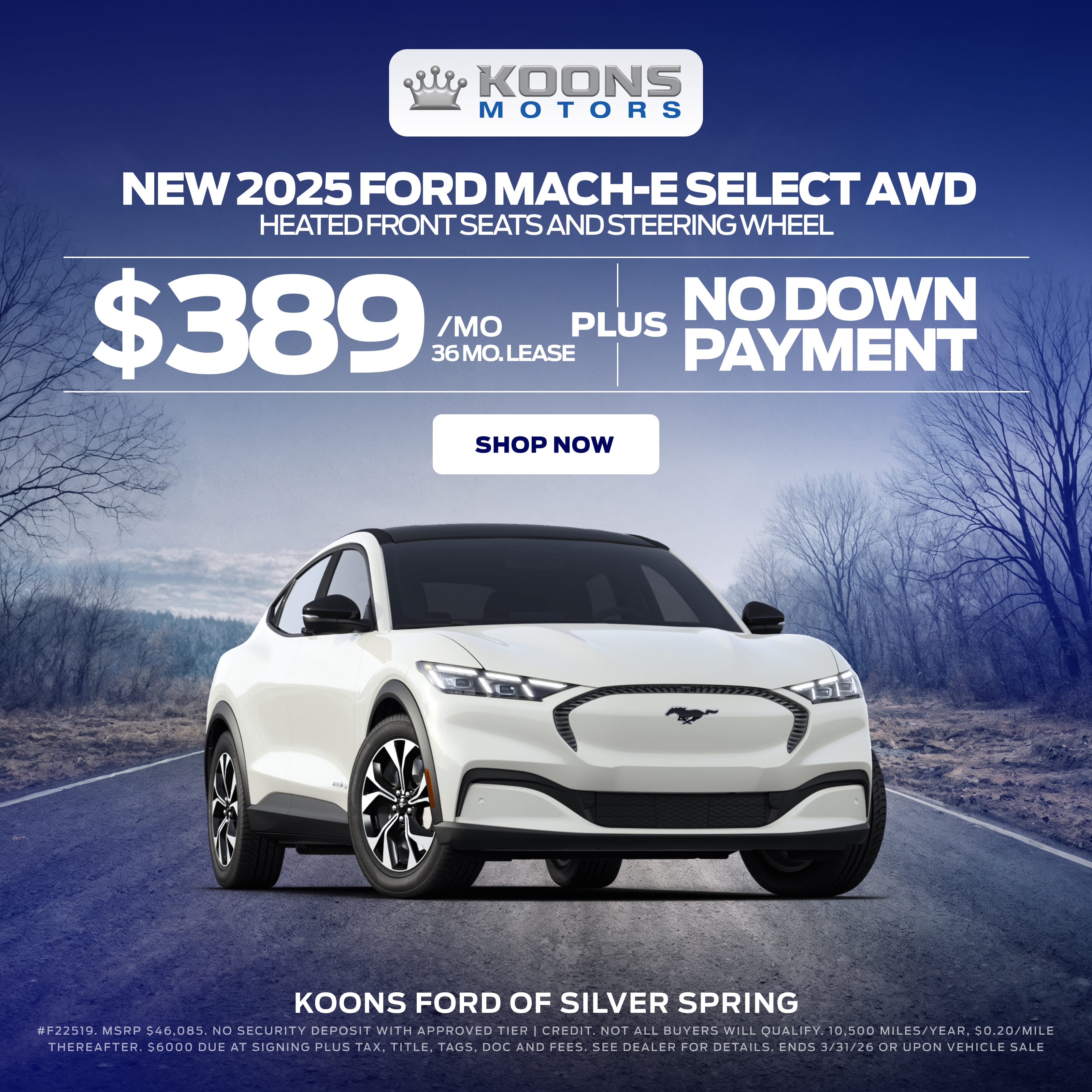Ford Mach-e Select AWD LEASE