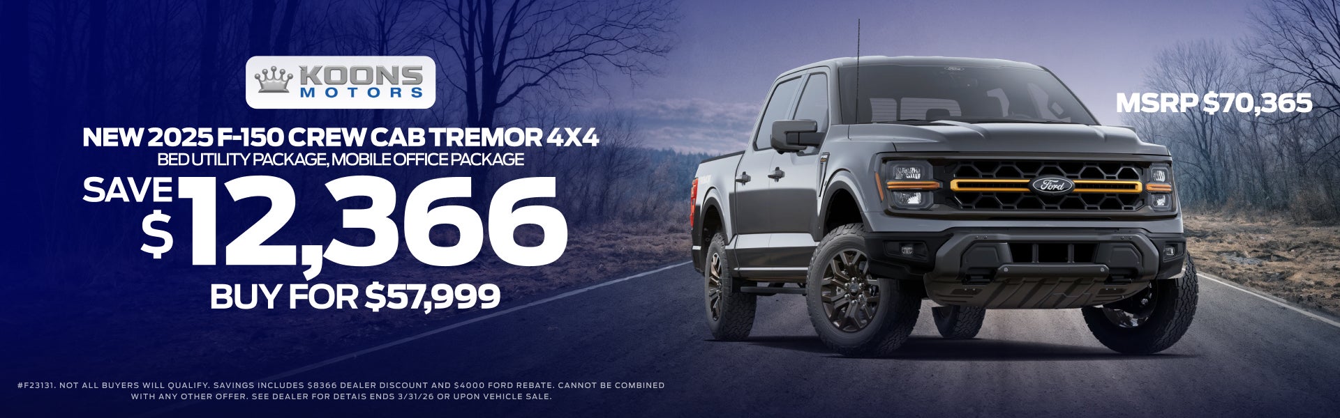 New 2025 Ford F-150 Crew Cab Tremor