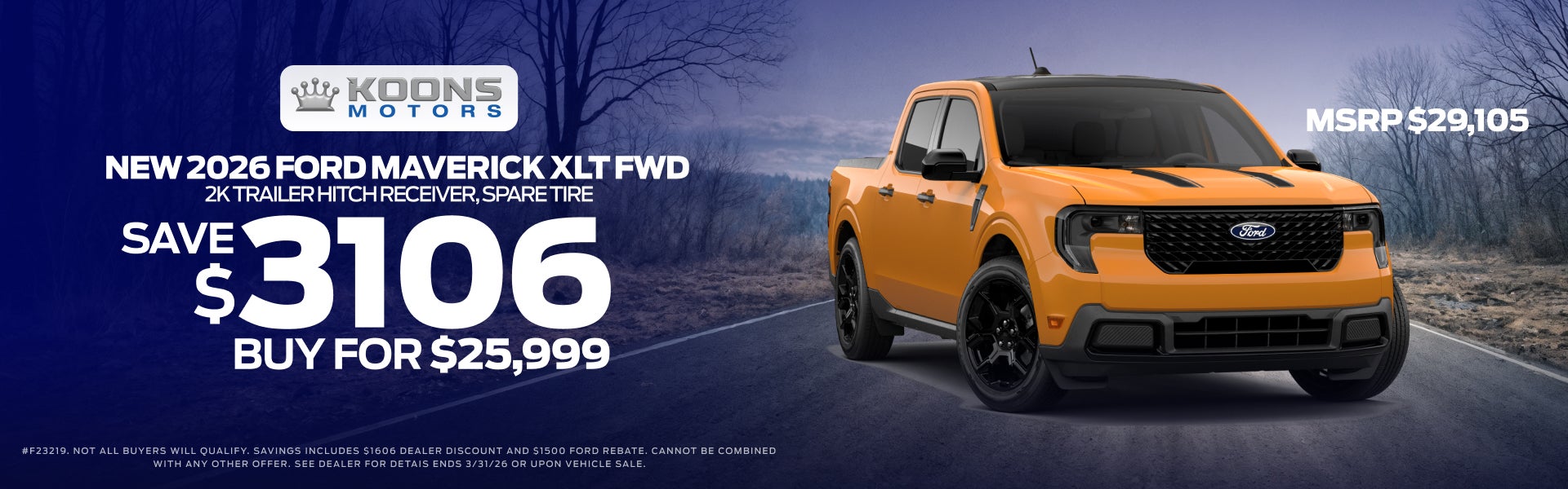 New 2026 Ford Maverick XLT FWD